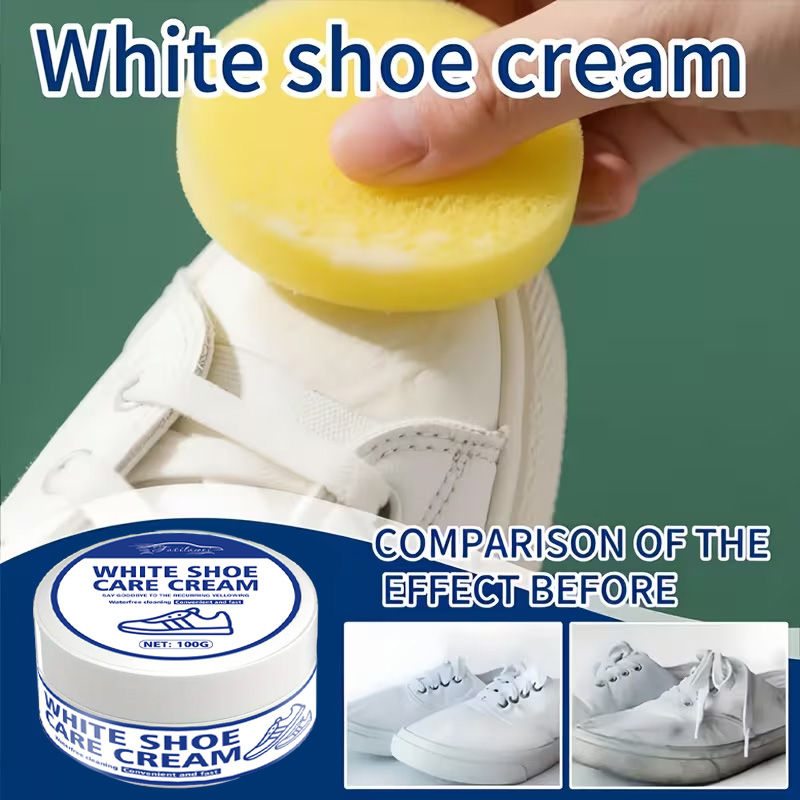 White Sneaker Care Cream with  - Sneaker Care Whitener ulasan dan harga