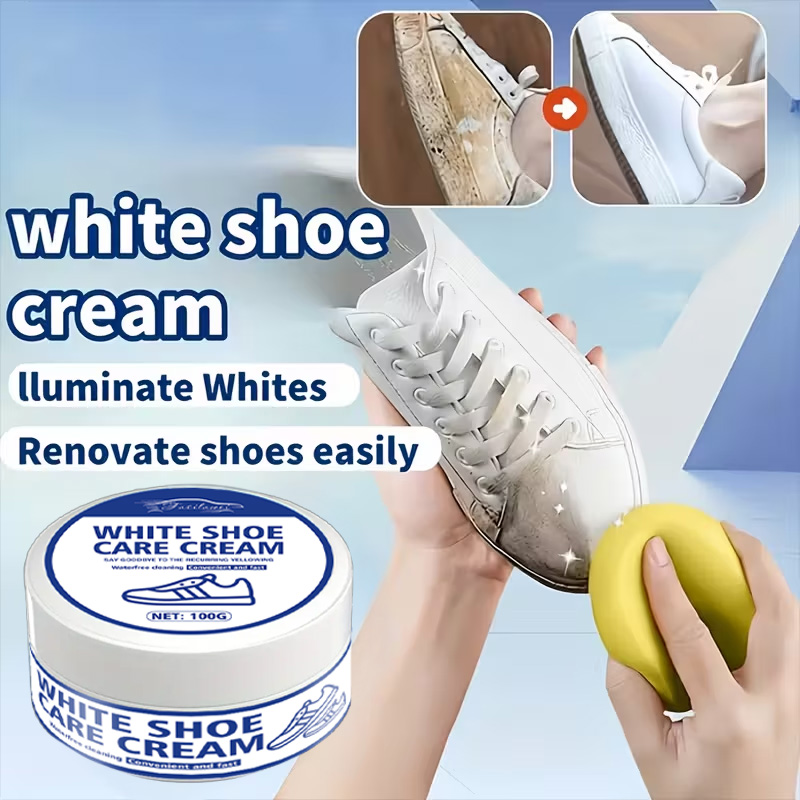 White Sneaker Care Cream with  - Sneaker Care Whitener ulasan dan harga