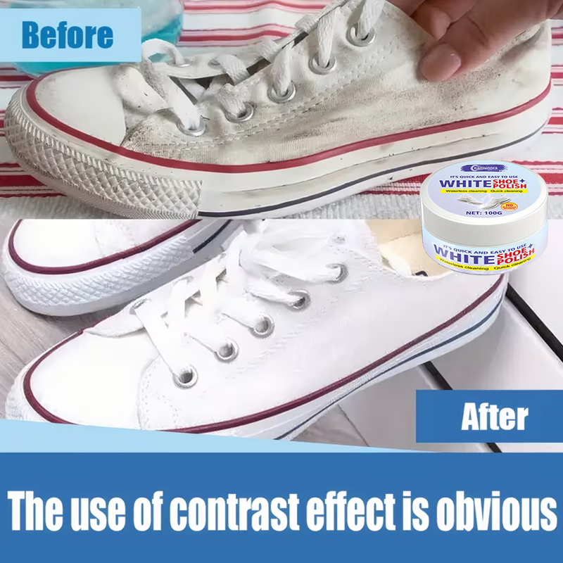 White Shoe Care Cream, Polishi - Sneaker Care Whitener ulasan dan harga