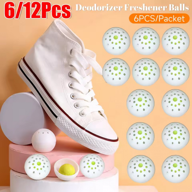 1-12Pcs Deodorizer Freshener B - Shoe Deodorizer Ball ulasan dan harga