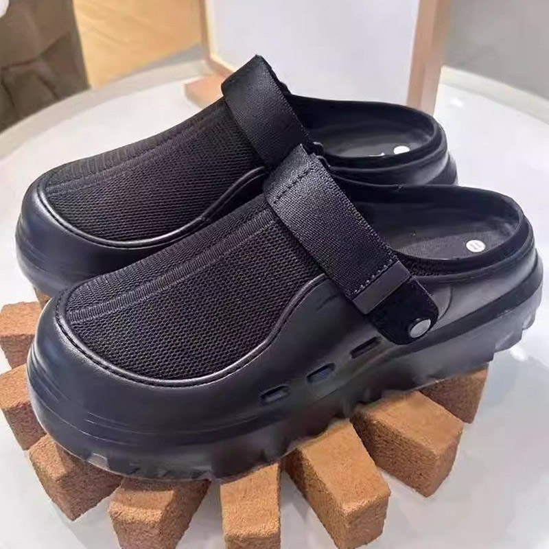Women Mesh Slippers Flats Mule - Sneaker Care Set ulasan dan harga