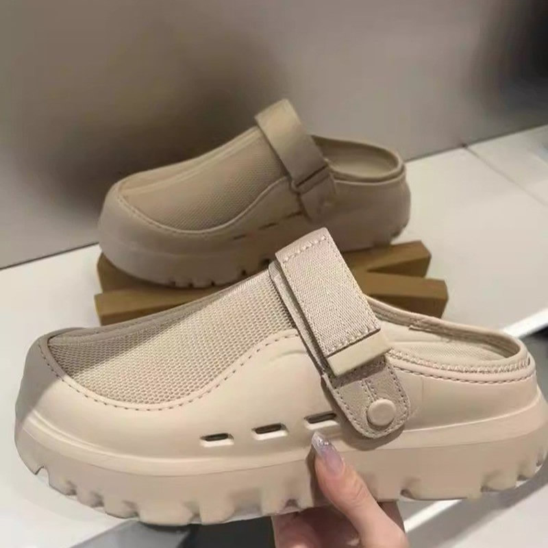Women Mesh Slippers Flats Mule - Sneaker Care Set ulasan dan harga